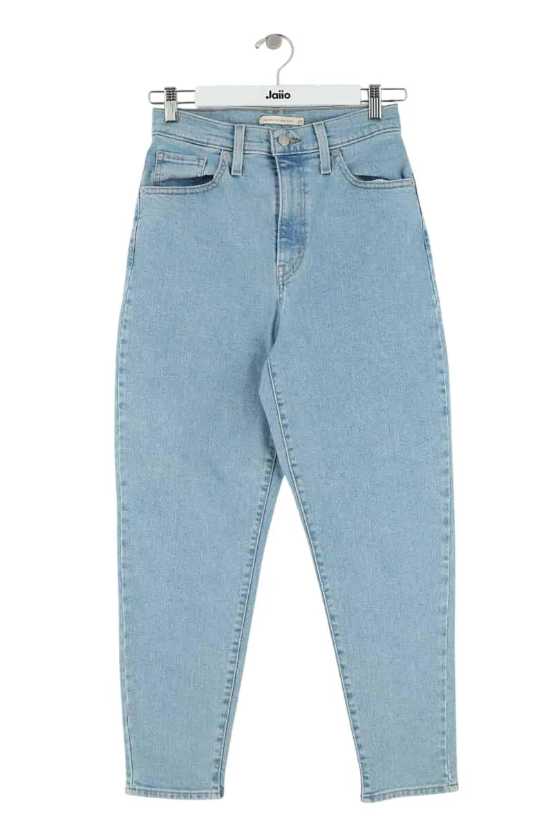 Jean droit Levi's High waisted mom jean Bleu en Coton, taille M - Seconde Main