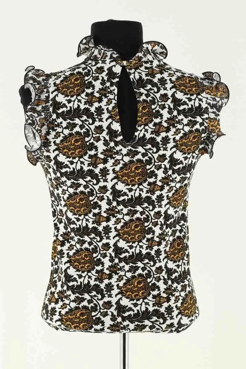 Top sans manche Sandro Blanc en Viscose