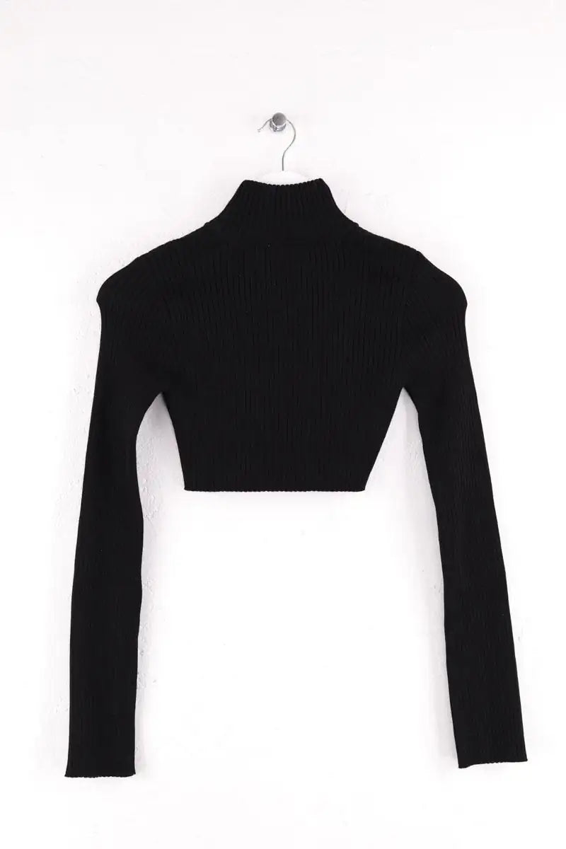 Top Courrèges Noir en Viscose