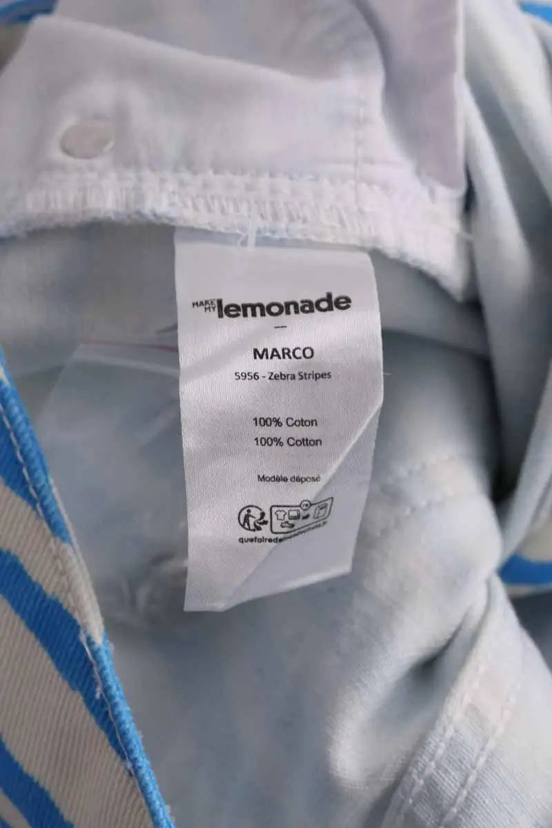 Jean large Make My Lemonade Marco Bleu en Coton