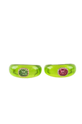 Lot de deux Bracelets Swarovski Dulcis Vert en Cristal - Seconde Main