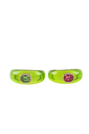 Lot de deux Bracelets Swarovski Dulcis Vert en Cristal - Seconde Main