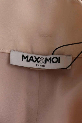Pantalon large Max & Moi Beige en Soie