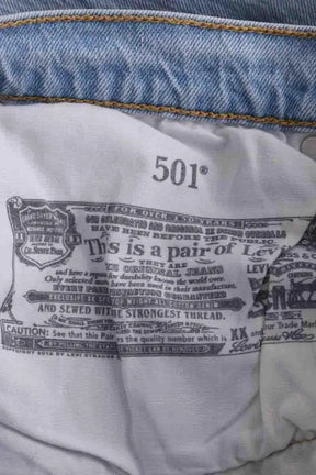 Jean droit Levi's 501 Bleu en Coton