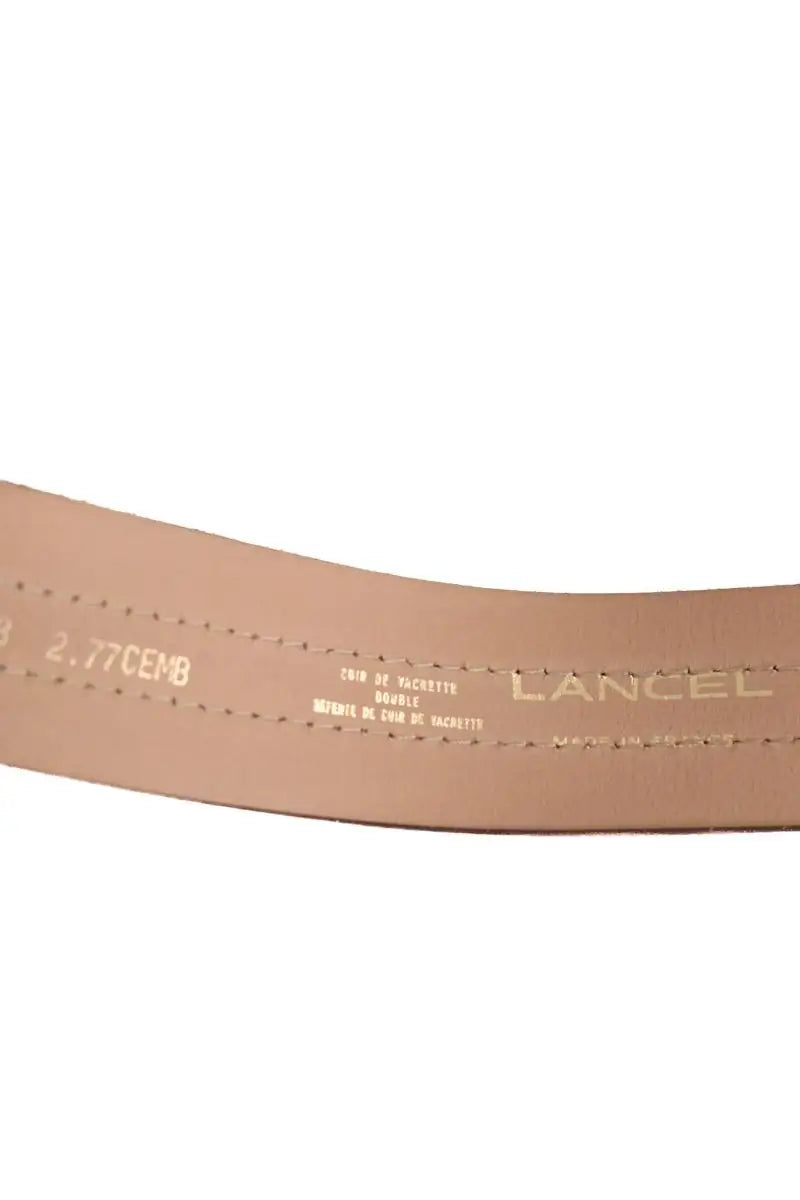 Ceinture Lancel Ecru en Cuir