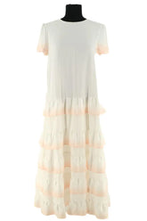 Robe Maje Blanc en Viscose, taille S - Seconde Main
