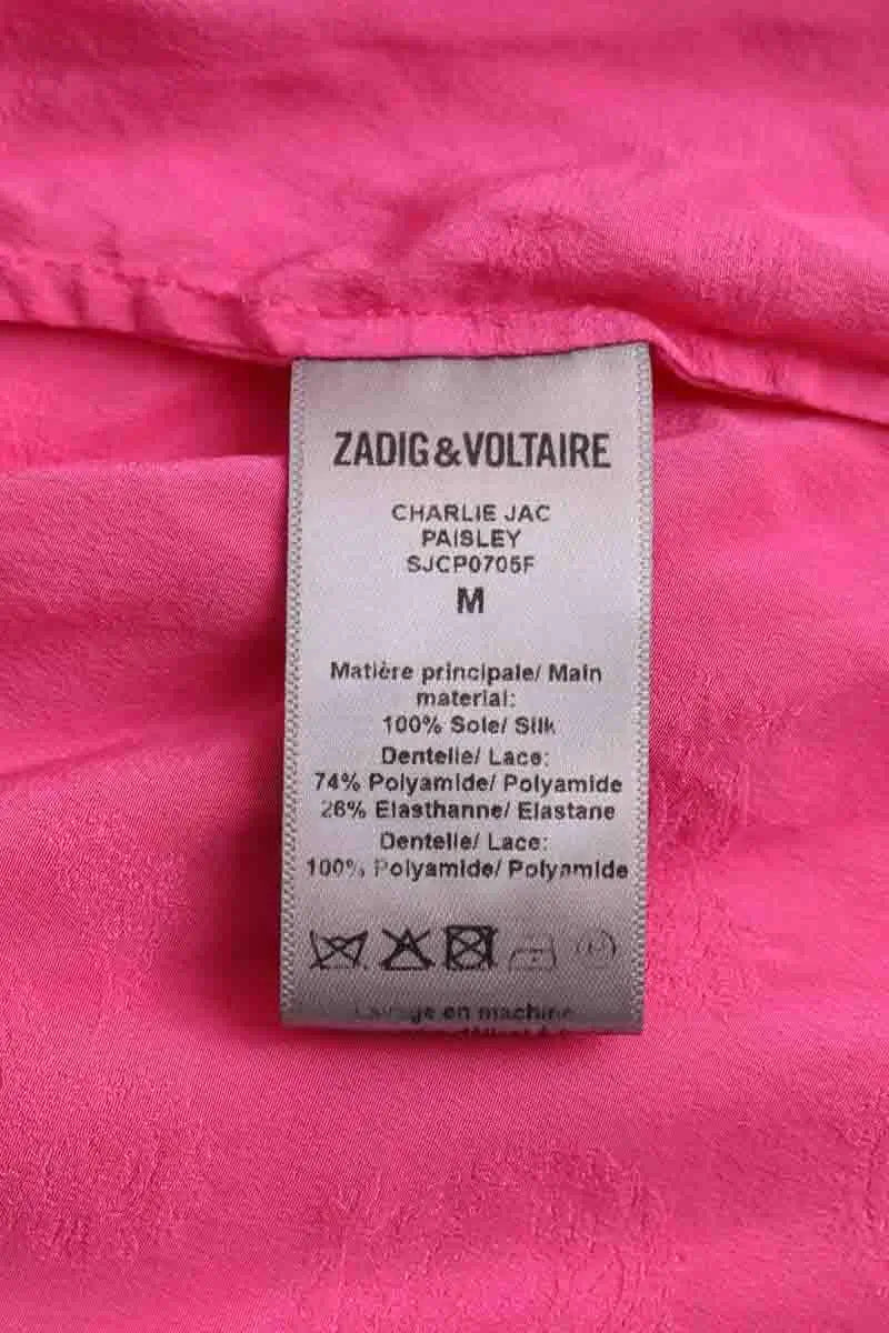 Top sans manche Zadig & Voltaire Rose en Soie