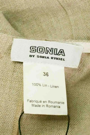 Robe Sonia Rykiel Beige en Lin