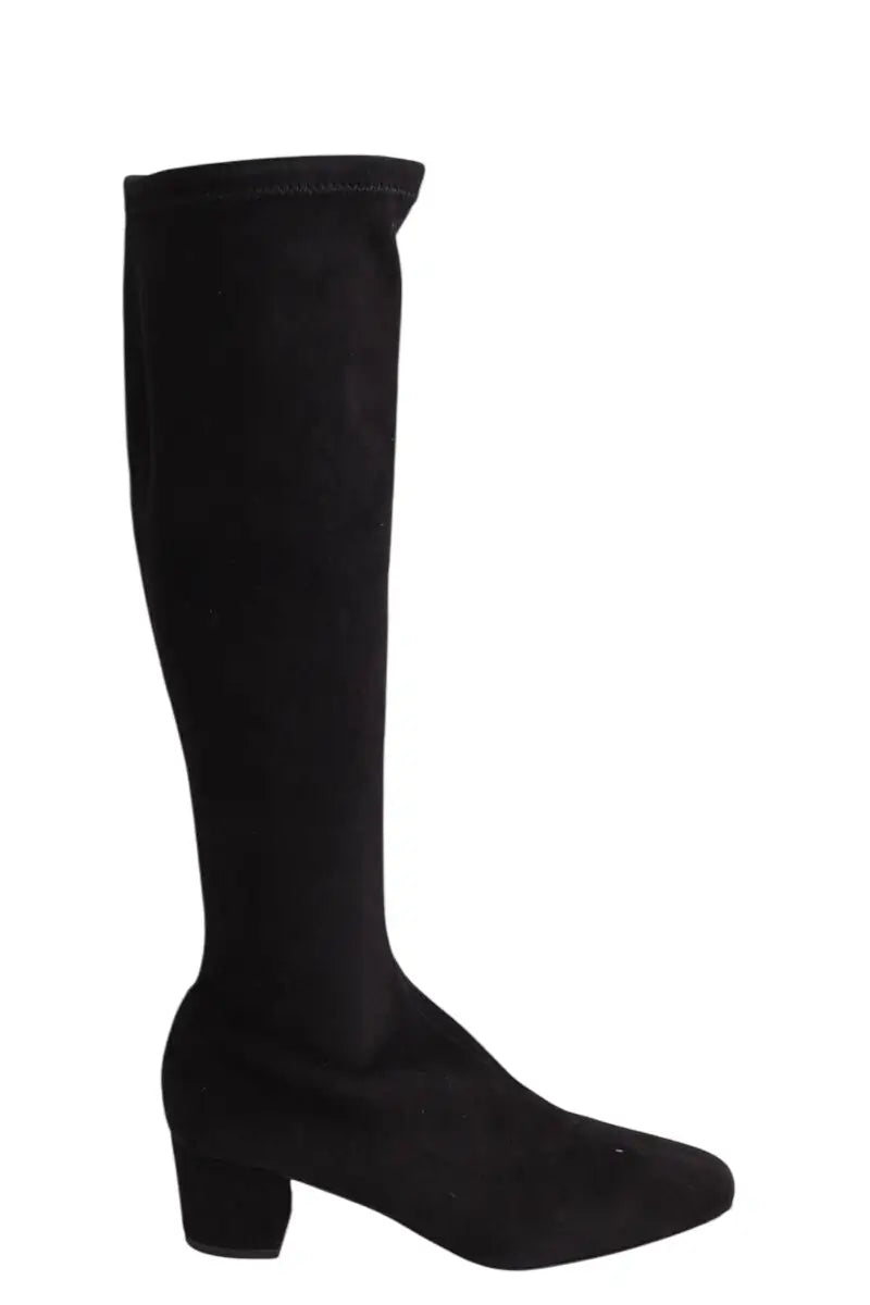 Bottes LK Bennett Eldon Noir en Daim, taille 38 - Seconde Main