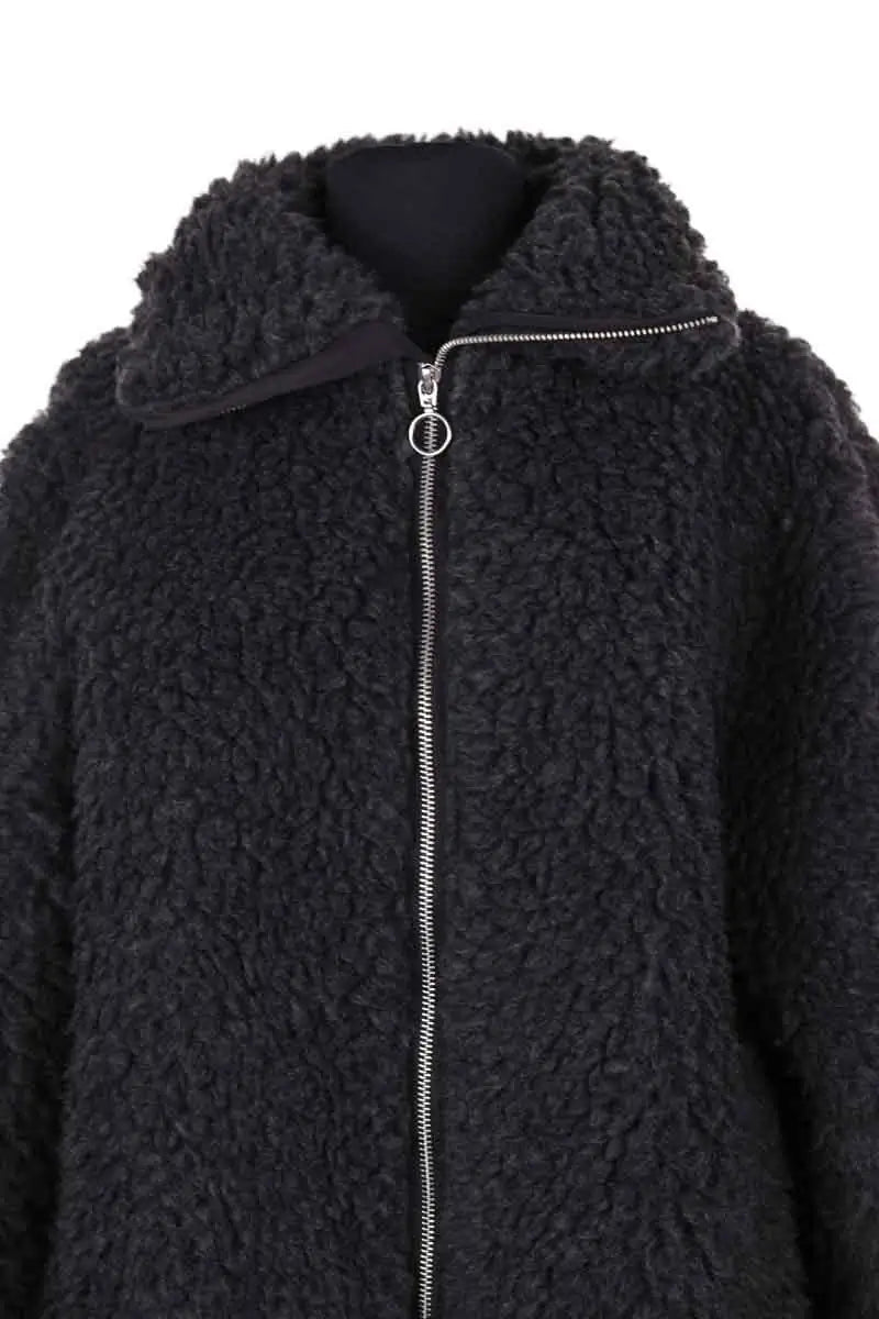 Manteau Arket Anthracite en Laine