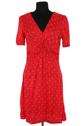 Robe Maje Rouge en Viscose, taille M - Seconde Main