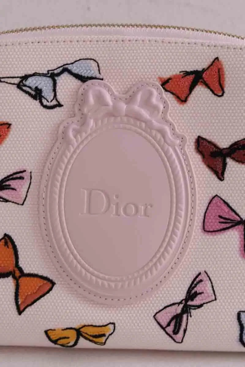 Trousse de Toilettes Dior Rose en Tissu