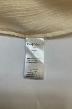 Blouse Zadig & Voltaire Ecru en Coton