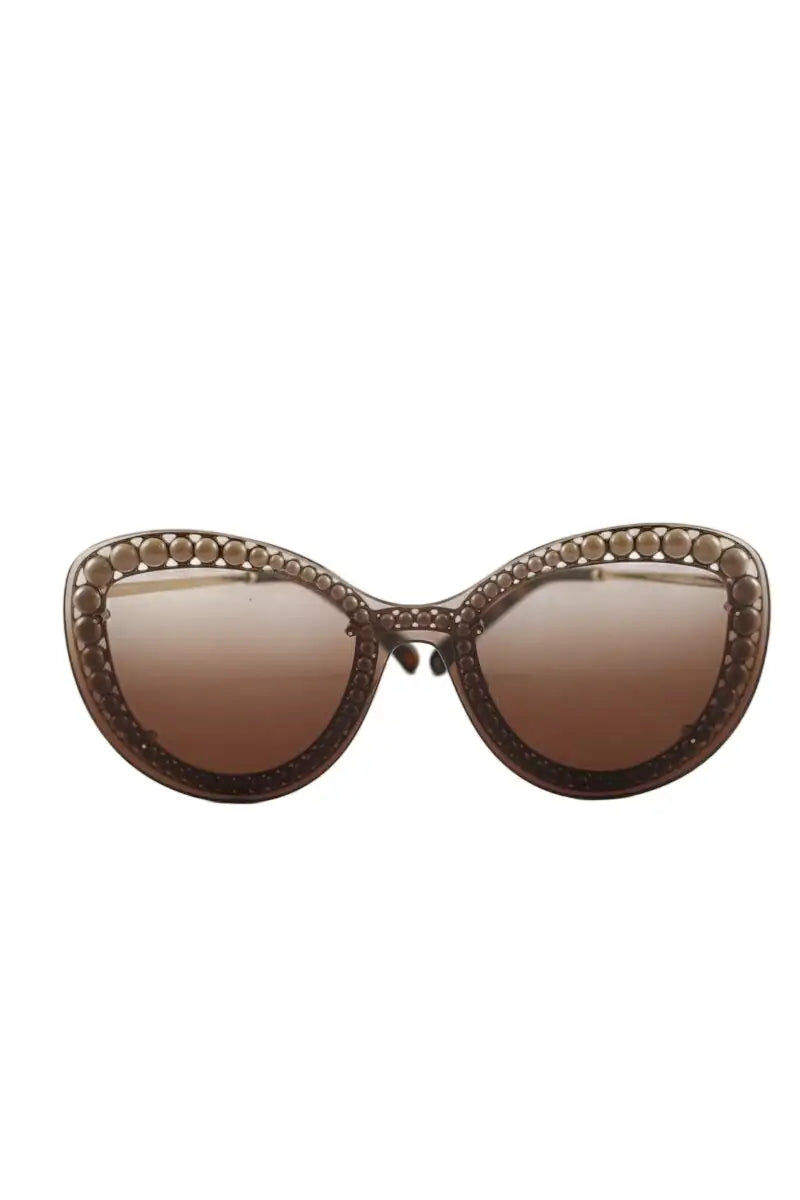 Lunettes de protection Chanel Doré en Plastique - Seconde Main