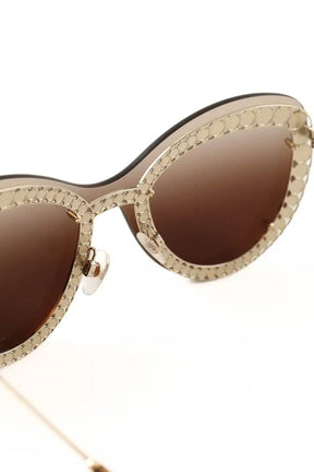 Lunettes de protection Chanel Doré en Plastique
