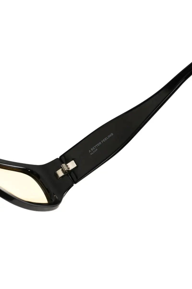 Lunettes de soleil A Better Feeling Jaune en Plastique