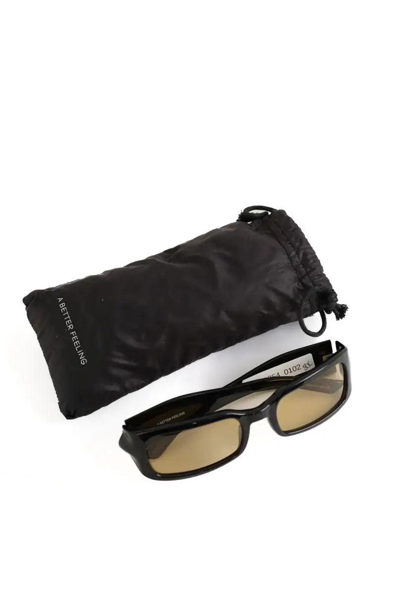 Lunettes de soleil A Better Feeling Jaune en Plastique