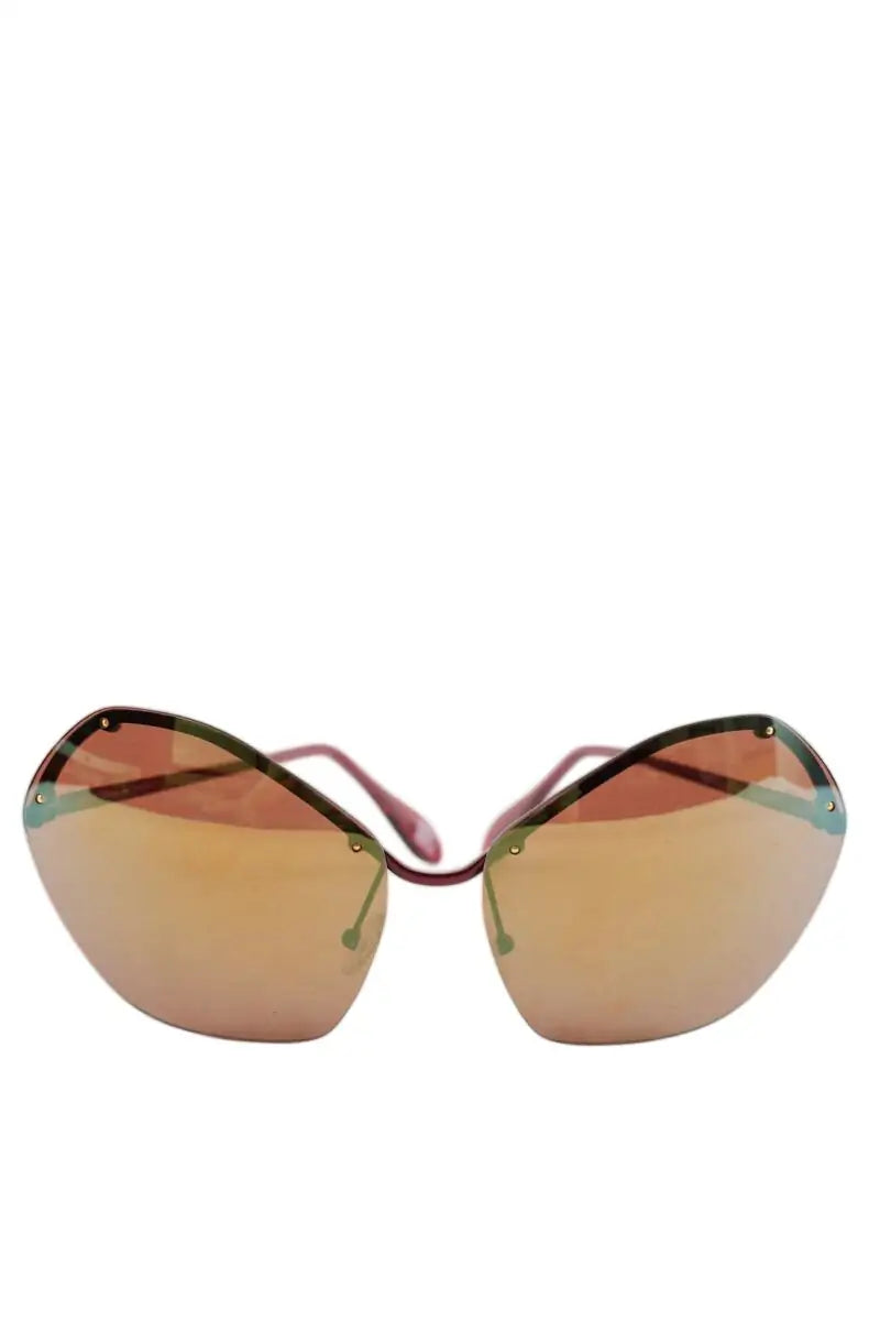 Lunettes de soleil Andy Wolf Marron en Plastique - Seconde Main