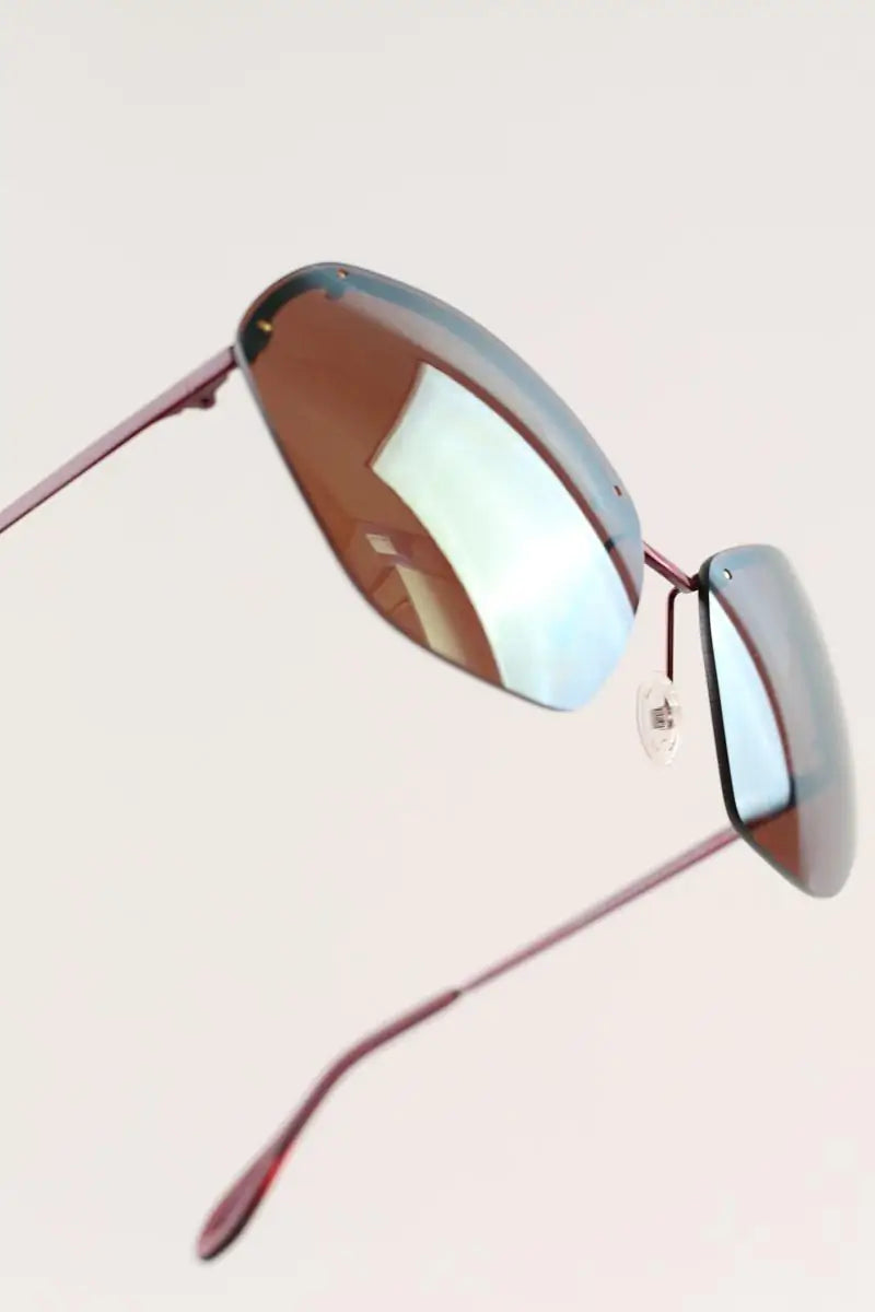 Lunettes de soleil Andy Wolf Marron en Plastique