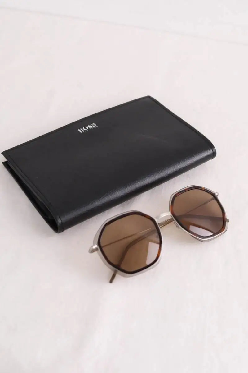 Lunettes de soleil Boss Marron en Plastique