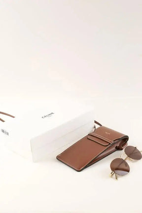 Lunettes de soleil Celine Doré en Métal