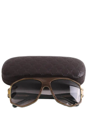 Lunettes de soleil Celine Marron en Plastique