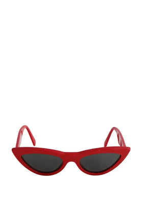 Lunettes de soleil Celine Rouge en Plastique - Seconde Main