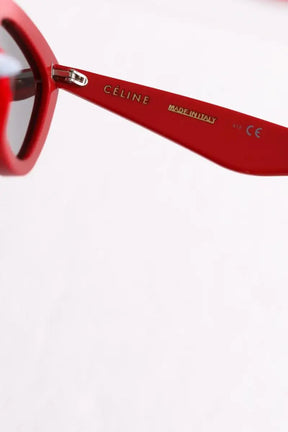 Lunettes de soleil Celine Rouge en Plastique