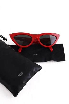 Lunettes de soleil Celine Rouge en Plastique