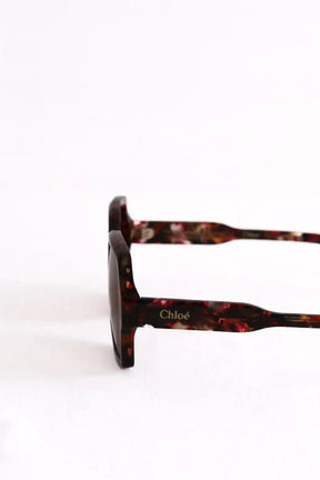 Lunettes de soleil Chloé Marron en Plastique