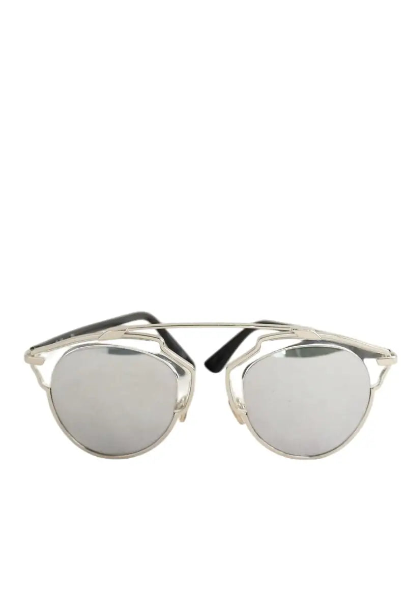 Lunettes de soleil Dior Argent en Métal - Seconde Main