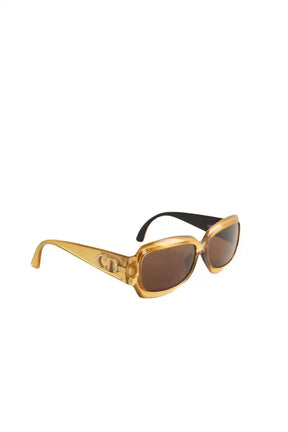 Lunettes de soleil Dior Doré en Plastique