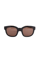 Lunettes de soleil Emmanuelle Khanh Noir en Plastique - Seconde Main