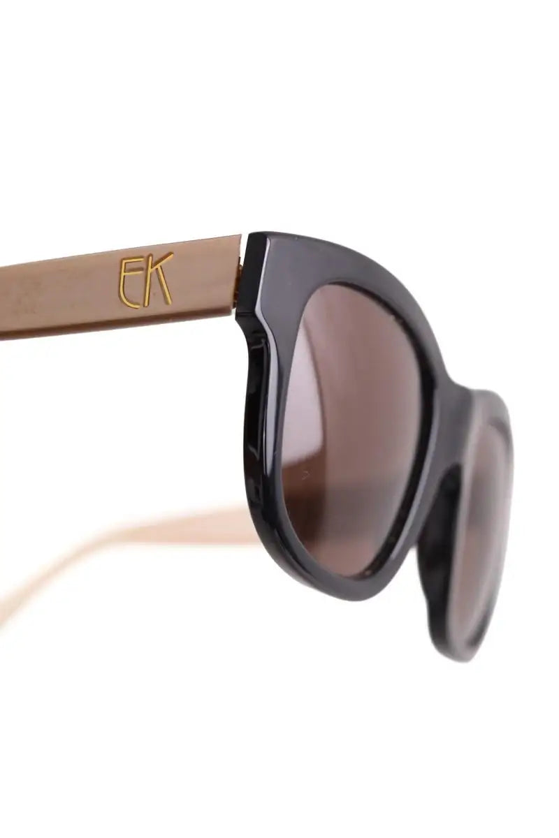 Lunettes de soleil Emmanuelle Khanh Noir en Plastique