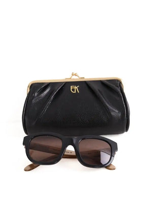 Lunettes de soleil Emmanuelle Khanh Noir en Plastique