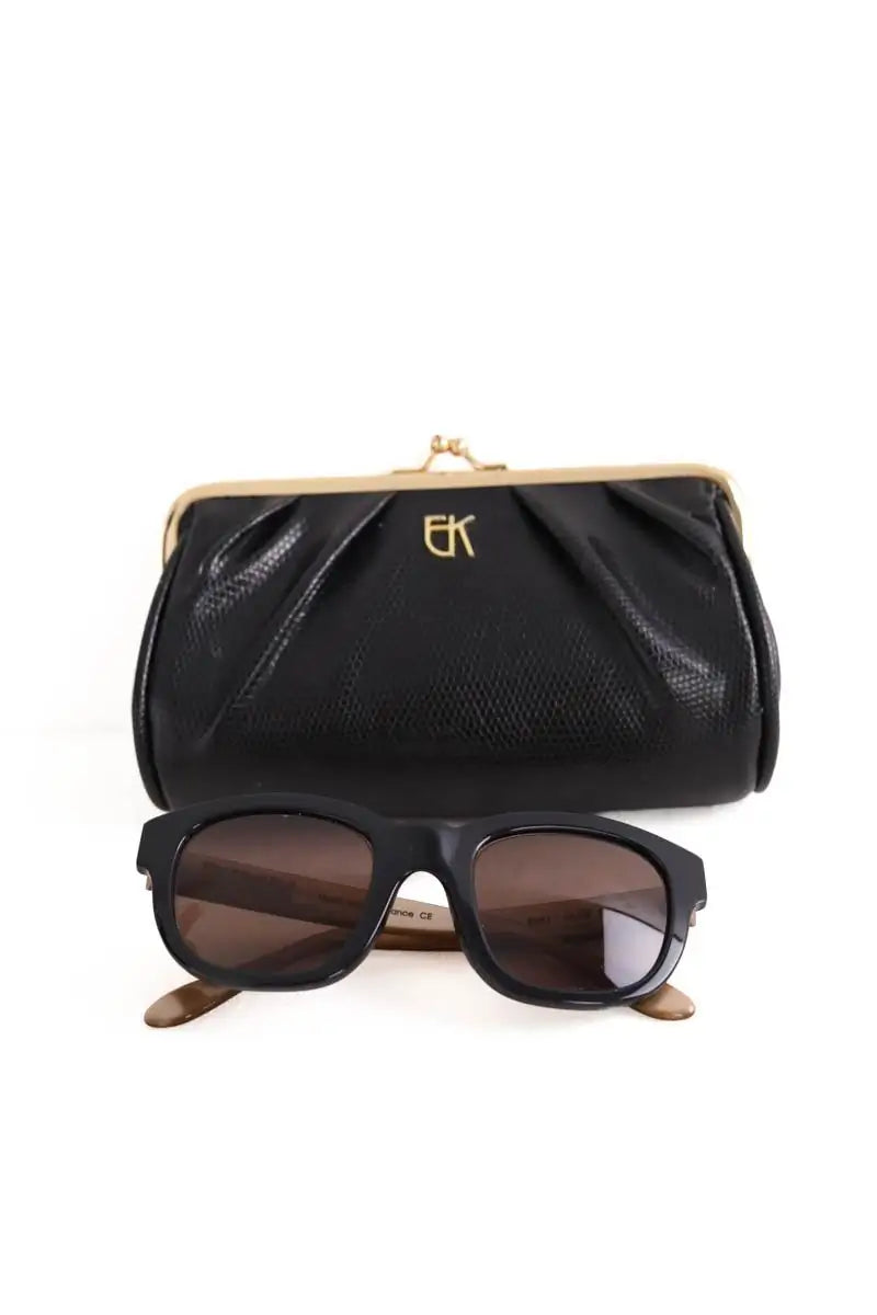 Lunettes de soleil Emmanuelle Khanh Noir en Plastique
