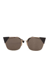 Lunettes de soleil Fendi Doré en Métal - Seconde Main