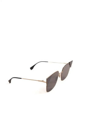 Lunettes de soleil Fendi Doré en Métal