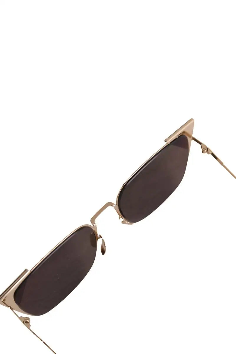 Lunettes de soleil Fendi Doré en Métal