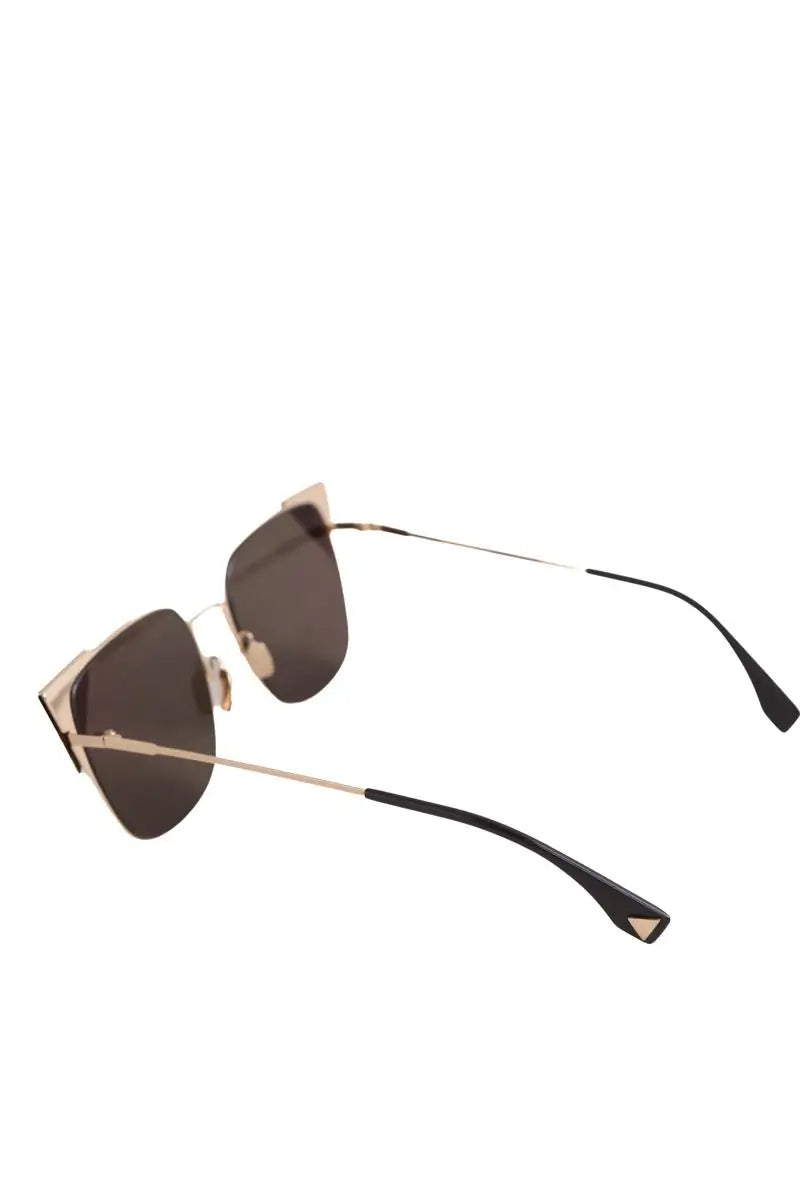 Lunettes de soleil Fendi Doré en Métal