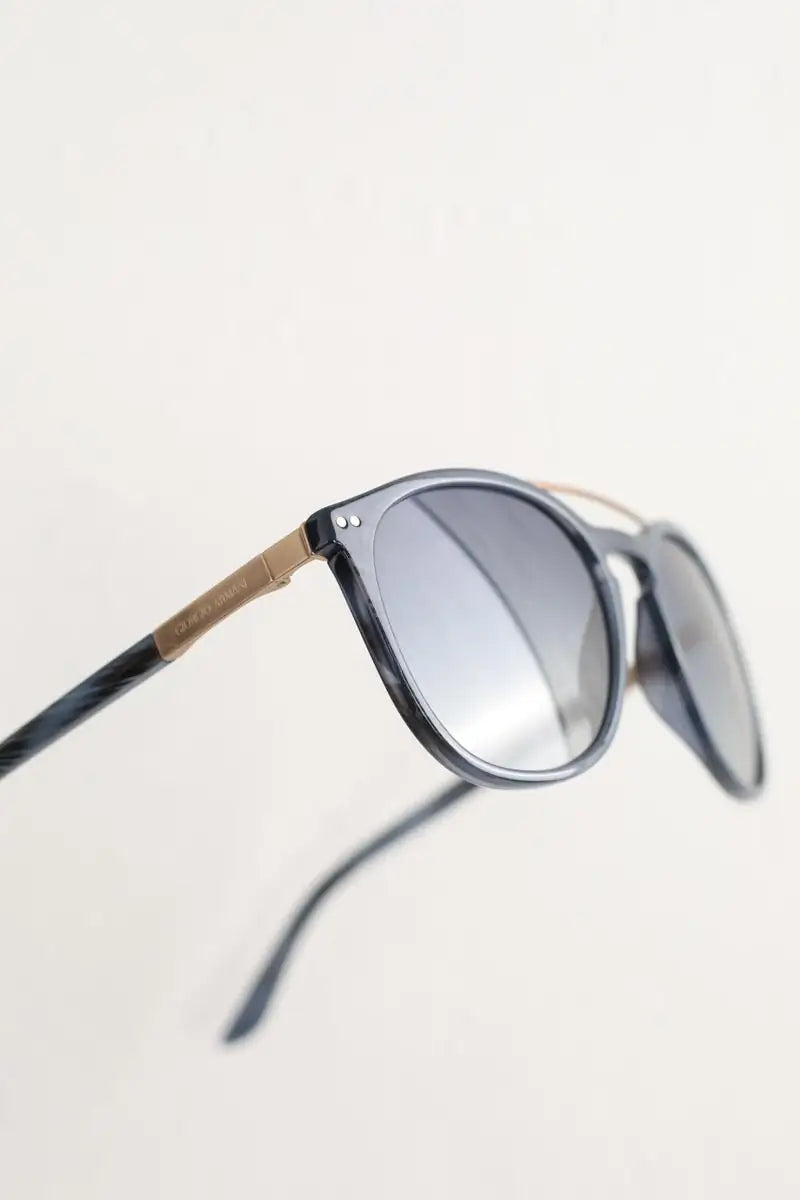 Lunettes de soleil Giorgio Armani Marron en Plastique