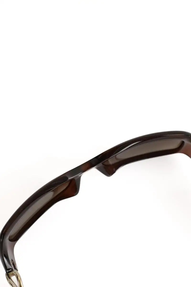 Lunettes de soleil Gucci Marron en Plastique