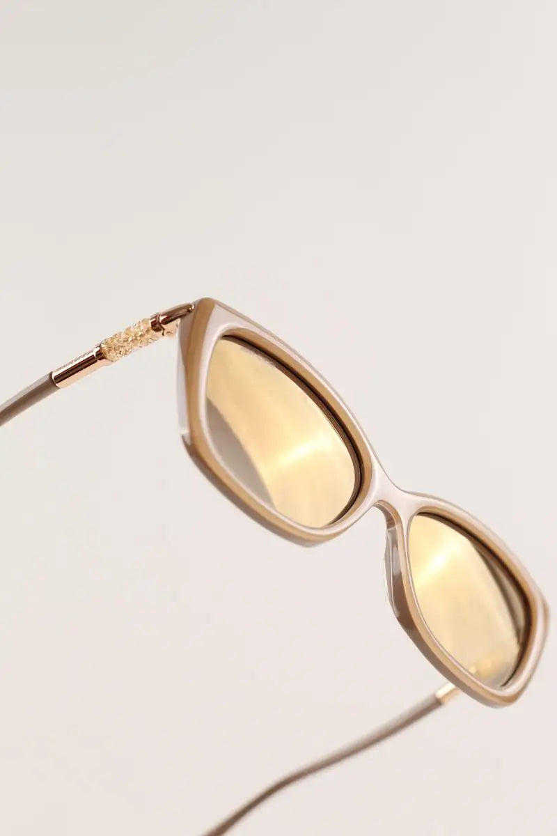 Lunettes de soleil Jimmy Choo Beige en Plastique