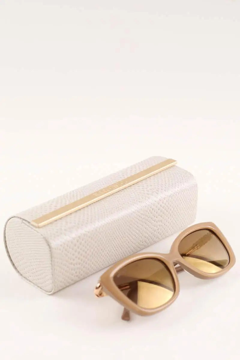 Lunettes de soleil Jimmy Choo Beige en Plastique