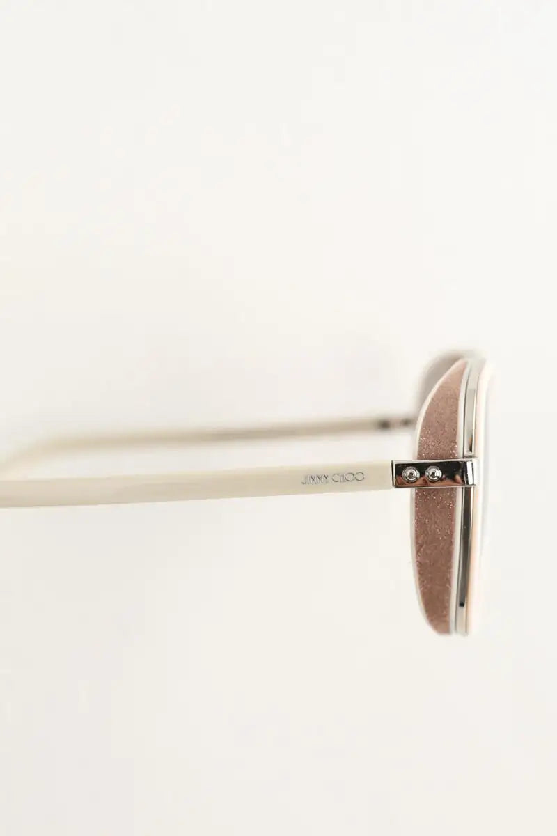 Lunettes de soleil Jimmy Choo Blanc en Plastique