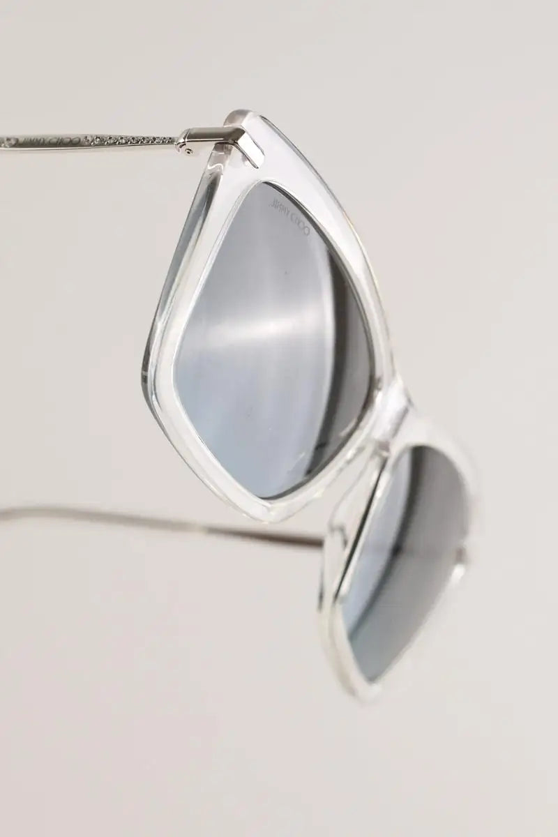 Lunettes de soleil Jimmy Choo Blanc en Plastique