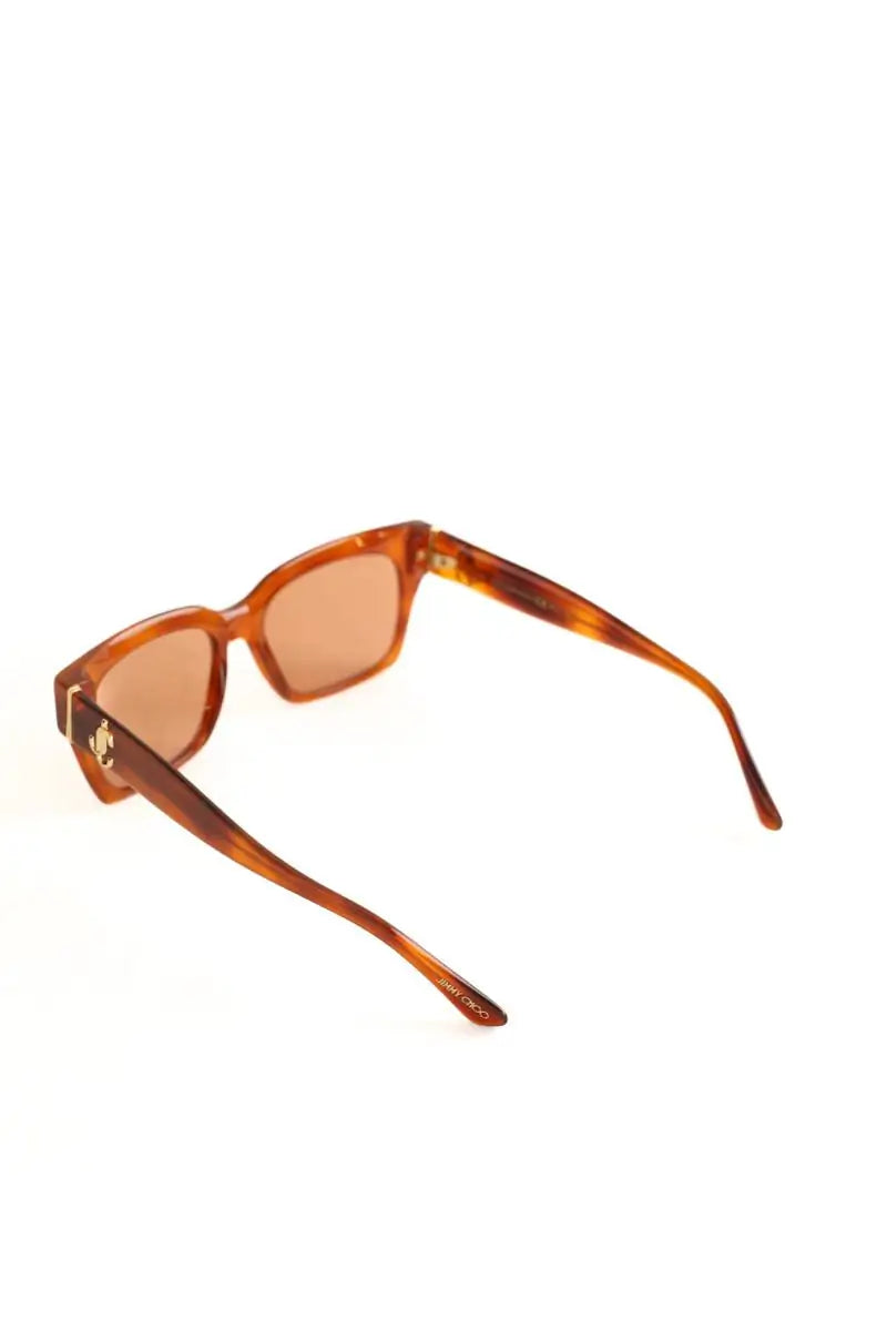 Lunettes de soleil Jimmy Choo Marron en Plastique