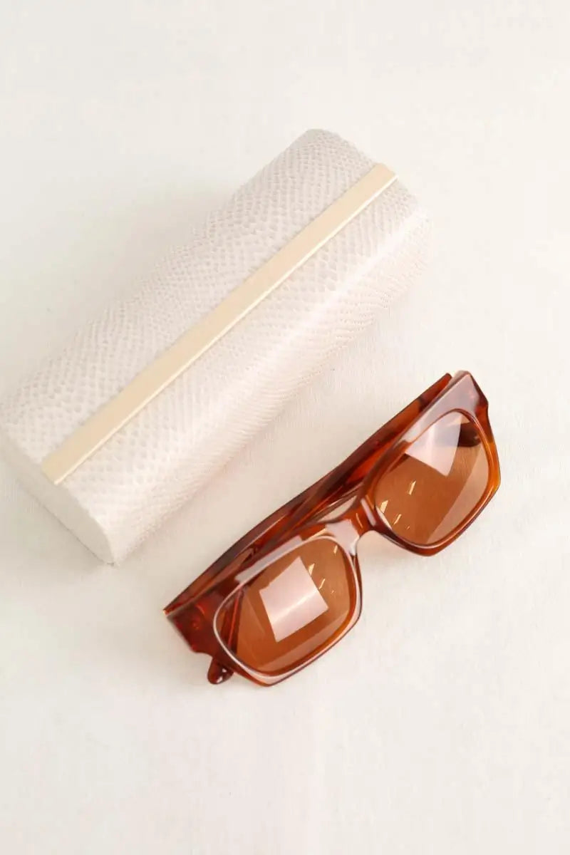 Lunettes de soleil Jimmy Choo Marron en Plastique