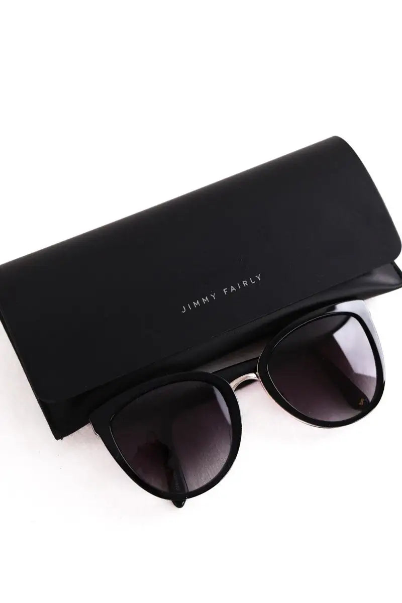 Lunettes de soleil Jimmy Fairly Bellagio  Noir en Plastique
