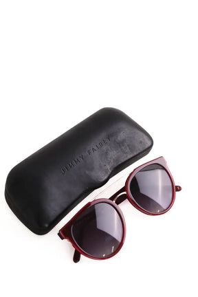 Lunettes de soleil Jimmy Fairly Bordeaux en Plastique